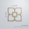Ekena Millwork Medium Olivia Decorative Fretwork Wood Wall Panels, Walnut, 15 3/8"W x 15 3/8"H x 3/8"T WALW16X16X0375OLVWA - alternate 3